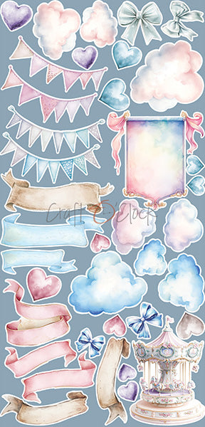 Craft O'Clock - It's my party - Extras Set - Mix