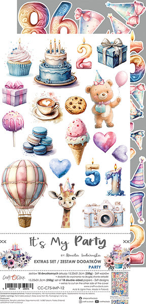 Craft O'Clock - It's my party - Extras Set - Mix