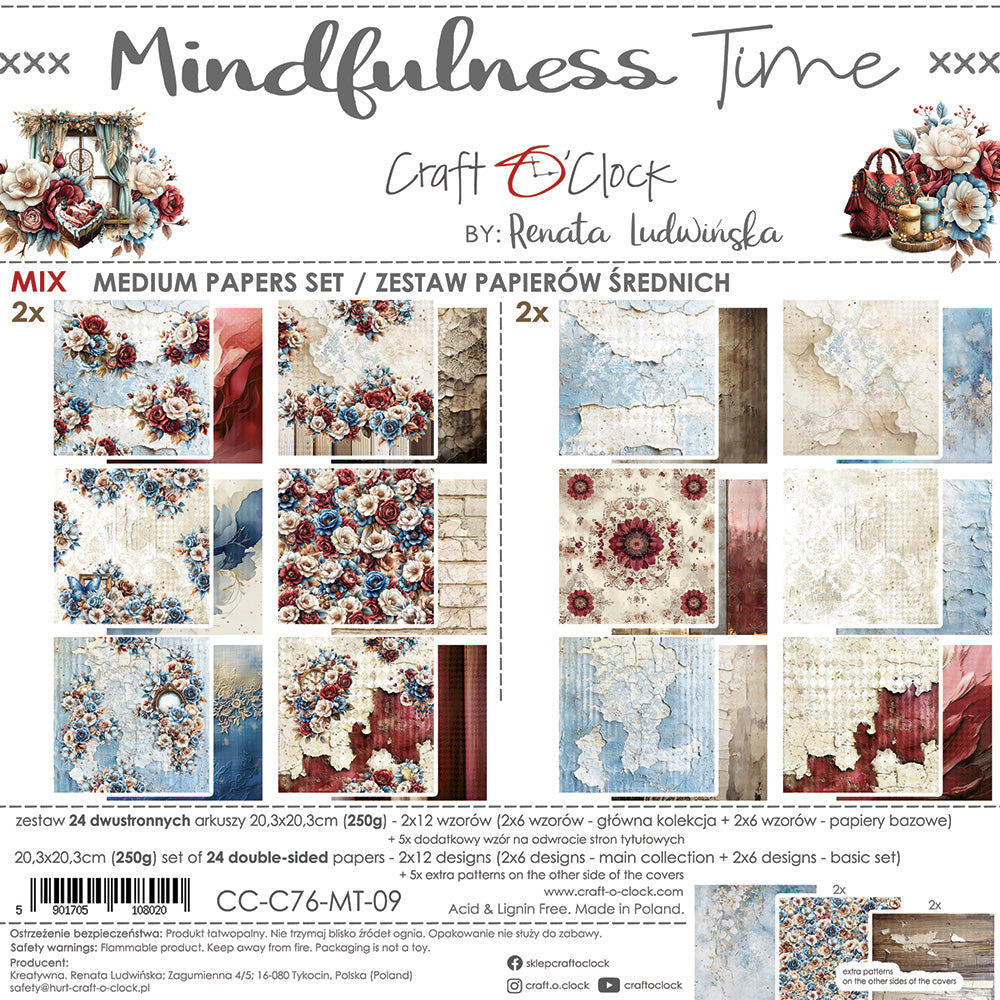 Craft O'Clock - Mindfulness time - Extras Set - MIX - 8x8"