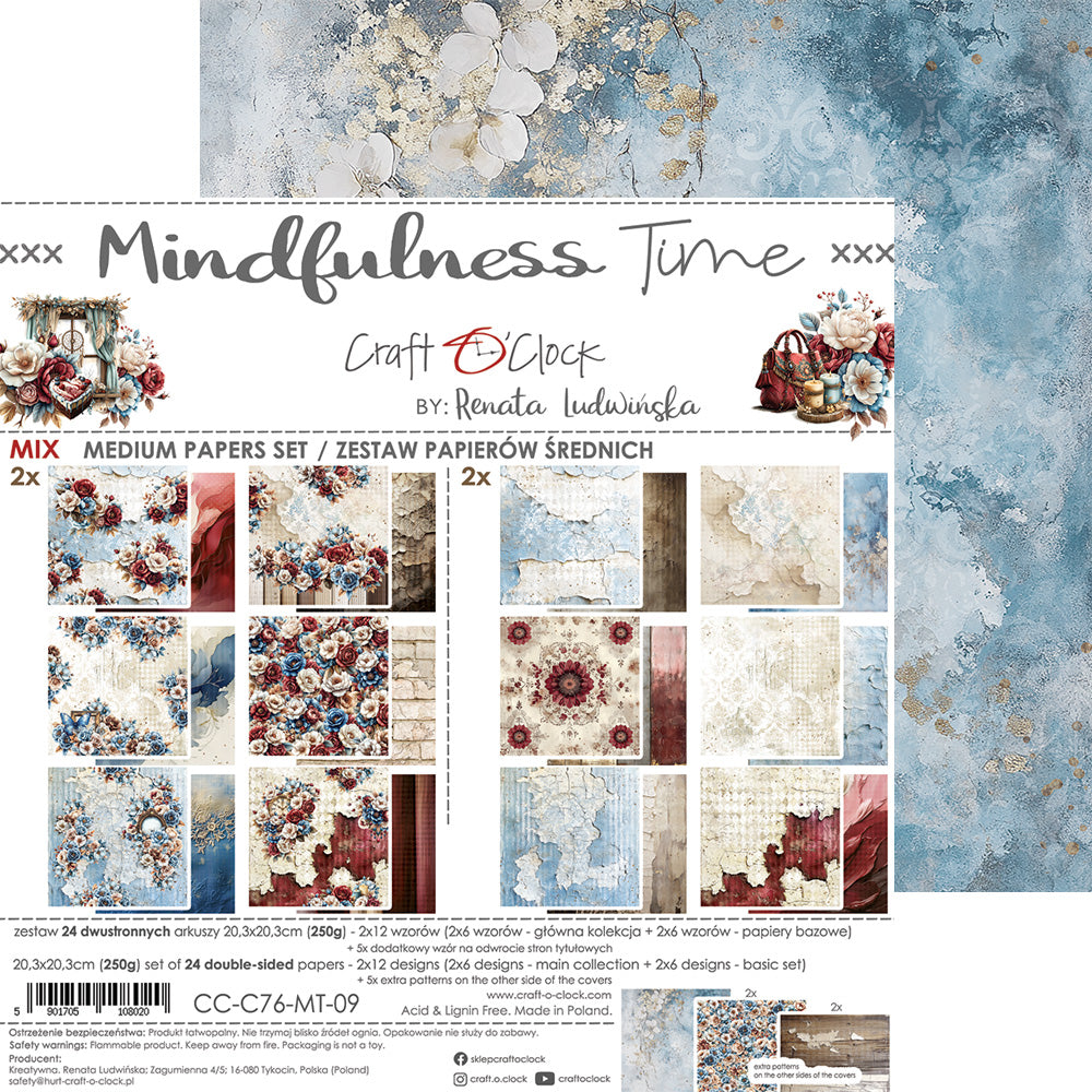 Craft O'Clock - Mindfulness time - Extras Set - MIX - 8x8"