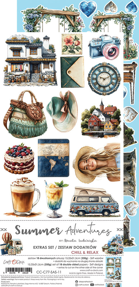 Craft O'Clock - Summer Adventures - Extras Set - Chill