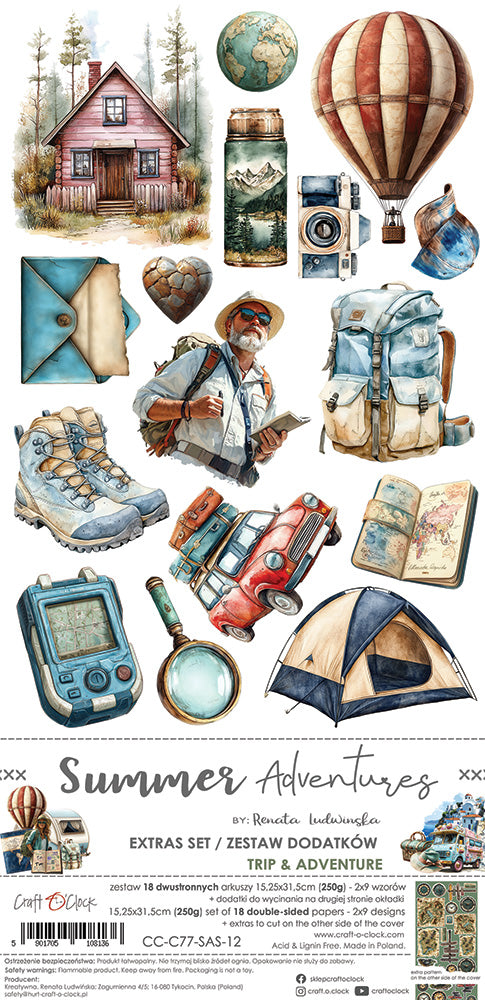 Craft O'Clock - Summer Adventures - Extras Set - Trip