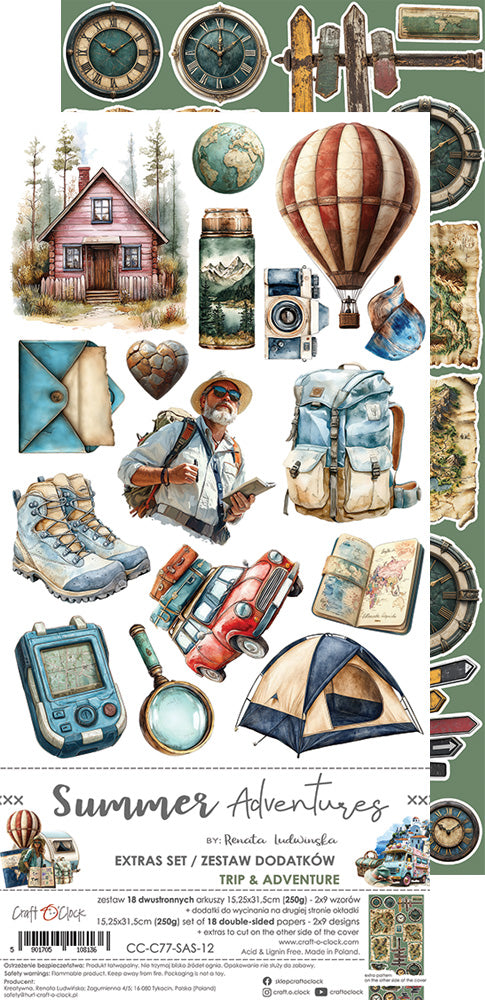 Craft O'Clock - Summer Adventures - Extras Set - Trip