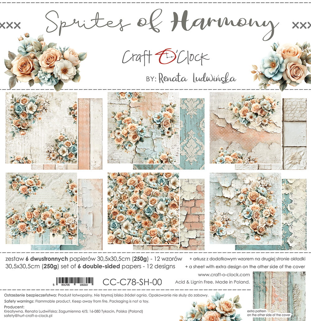 Craft O'Clock - Sprites of Harmony - Paper Pack - 12 x 12"