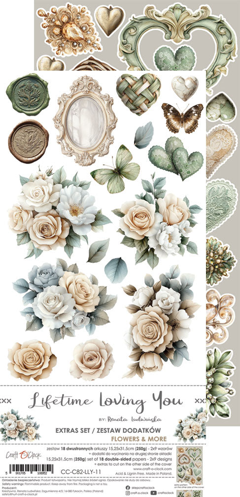 Craft O'Clock - Lifetime Loving You - Flowers Extras Set