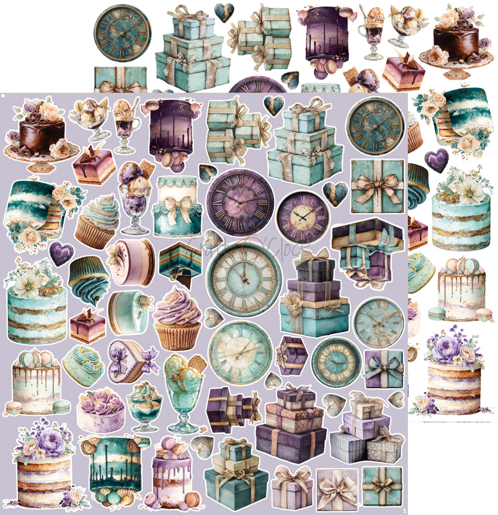 Craft O'Clock - Flowers of Delight - Extras Set Mix - 12x 12"