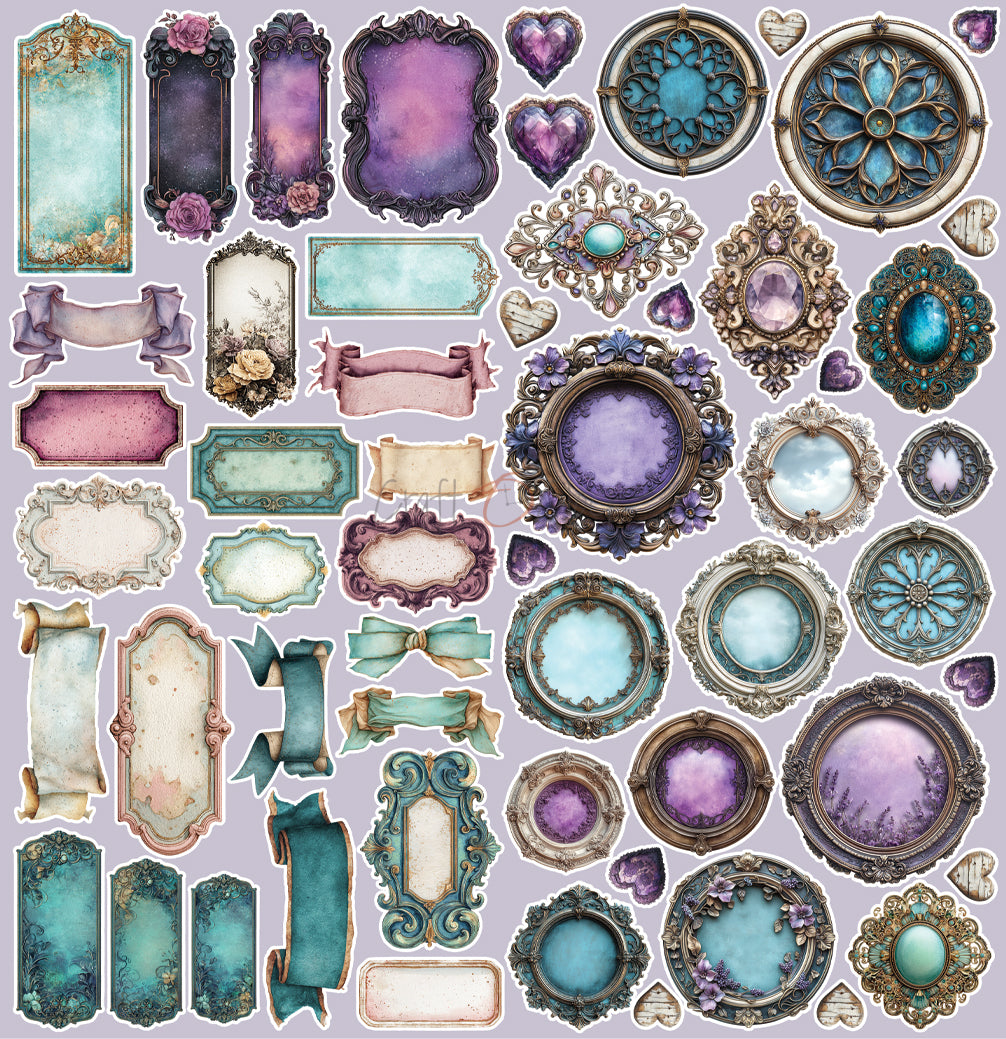 Craft O'Clock - Flowers of Delight - Extras Set Mix - 12x 12"