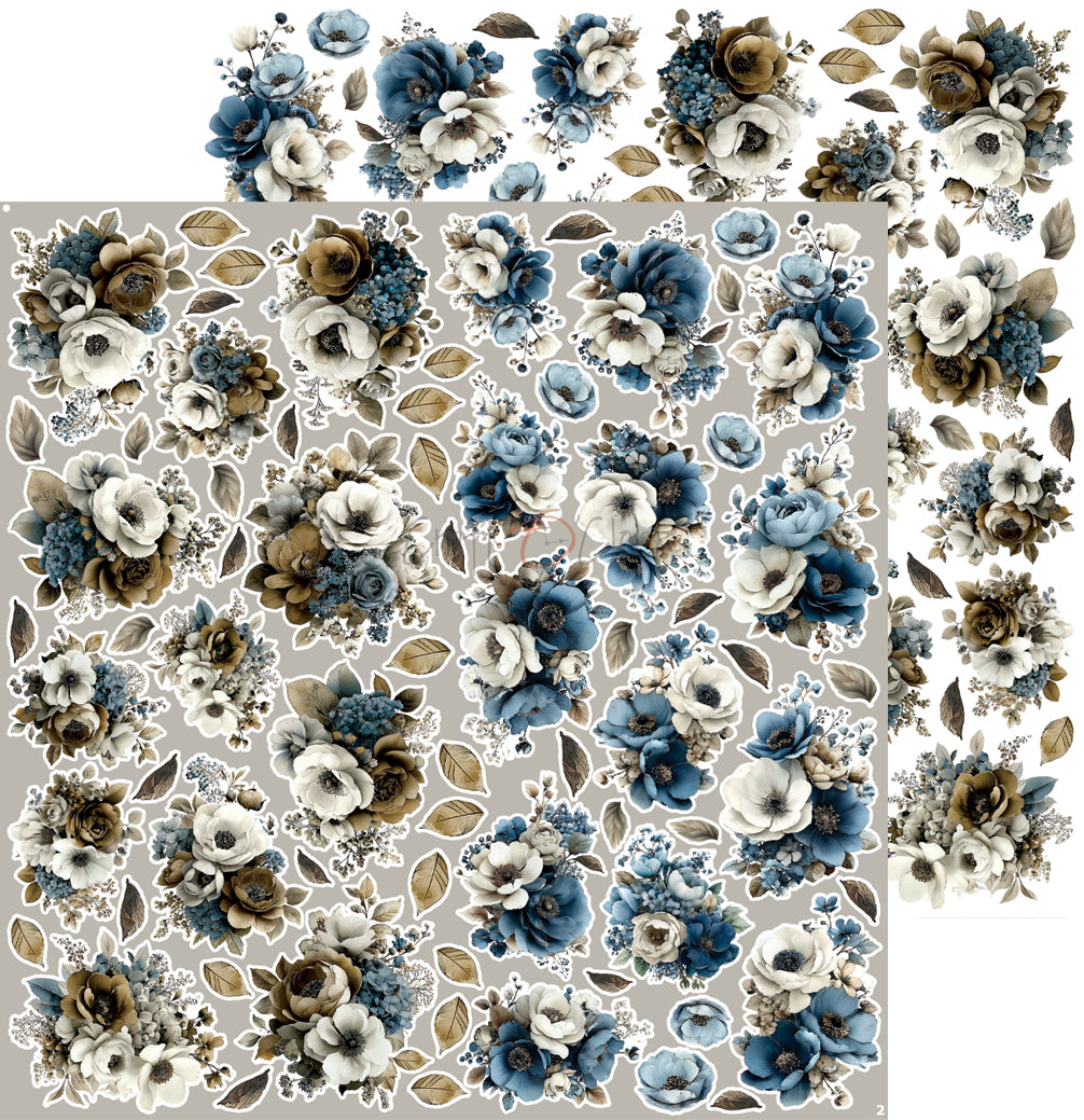 Craft O'Clock - Mr & Mrs Elegance - Flowers Extras Set - 12x12"