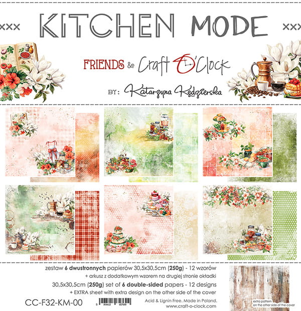 Craft O'Clock - Kitchen Mode - Paper Pack -  12 x 12"