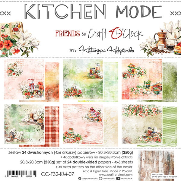 Craft O'Clock - Kitchen Mode - Paper Pad - 8x8"
