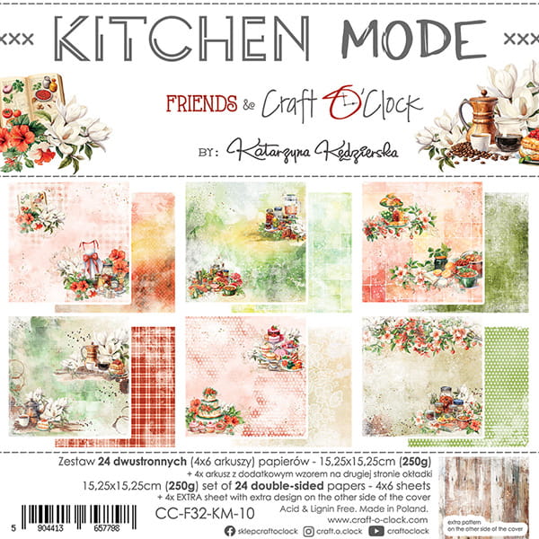Craft O'Clock - Kitchen Mode - Paper Pad - 6x6"