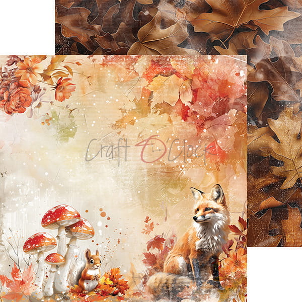 Craft O'Clock - Autumnaria - Paper Pack - 12 x 12"