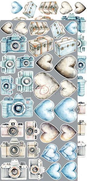 Craft O'Clock - Something blue - Extras Set - Mix