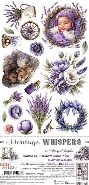Craft O'Clock - Heritage whispers - Extras Set - Flowers