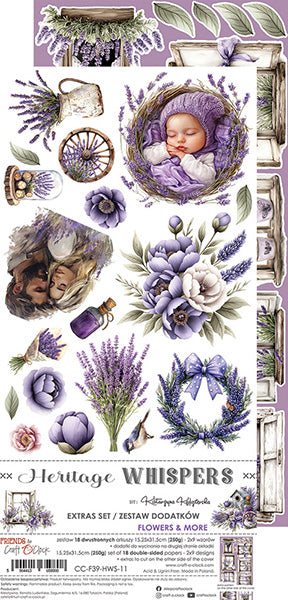 Craft O'Clock - Heritage whispers - Extras Set - Flowers