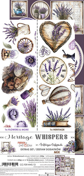 Craft O'Clock - Heritage whispers - Extras Set - Mix