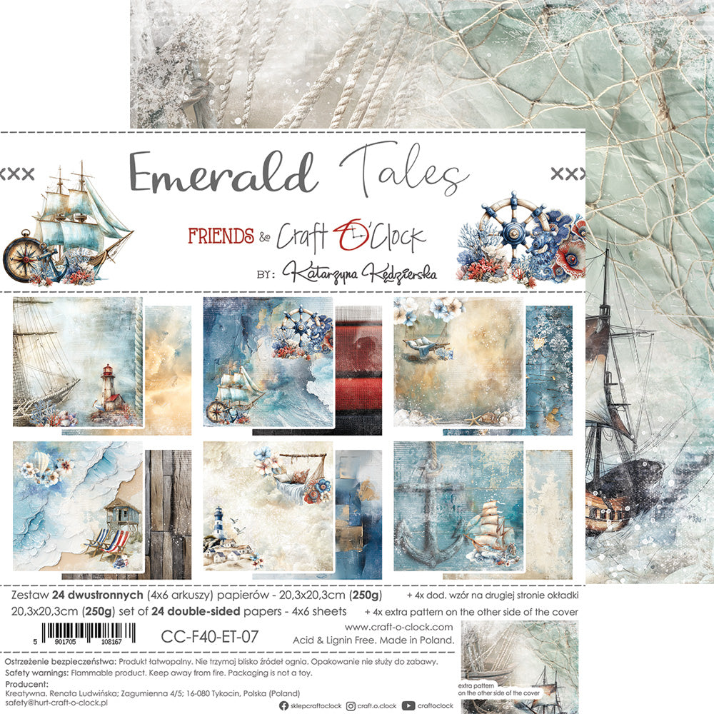 Craft O'Clock - Emerald Tales - Extras Set - MIX - 8x8"