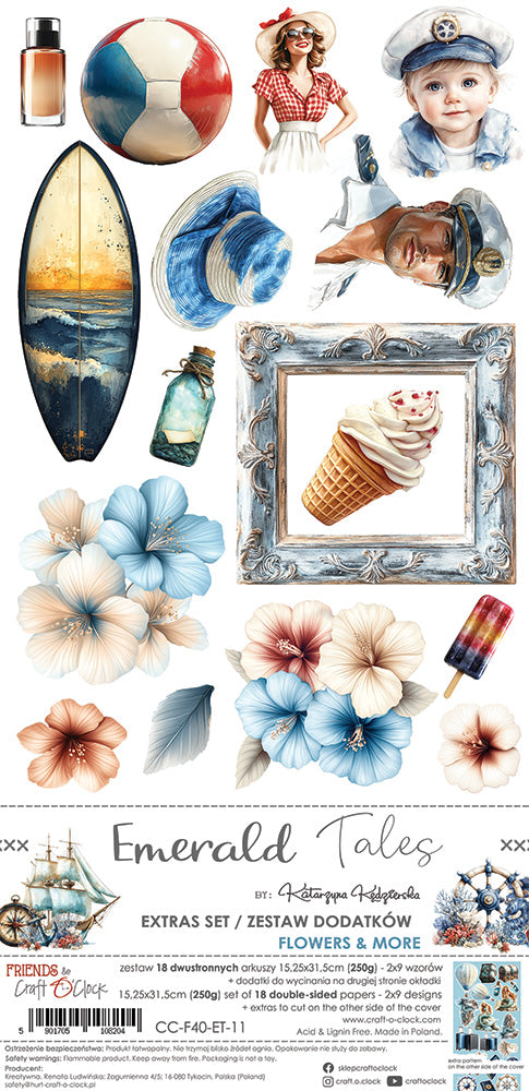 Craft O'Clock - Emerald Tales - Extras Set - Flowers