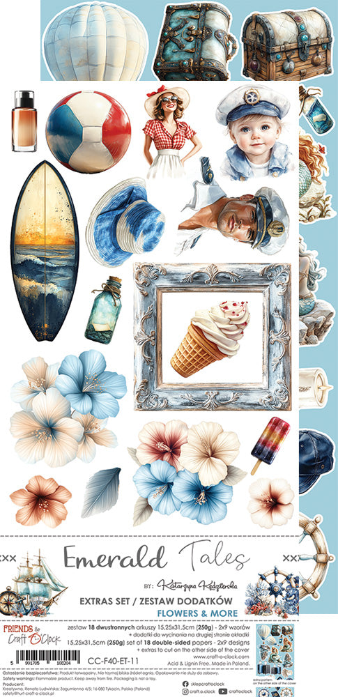 Craft O'Clock - Emerald Tales - Extras Set - Flowers