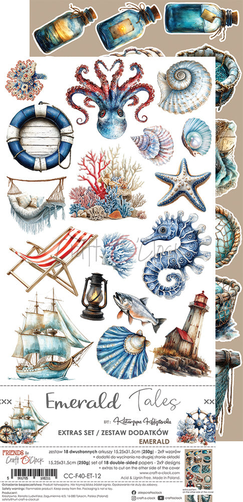 Craft O'Clock - Emerald Tales - Extras Set - Emerald