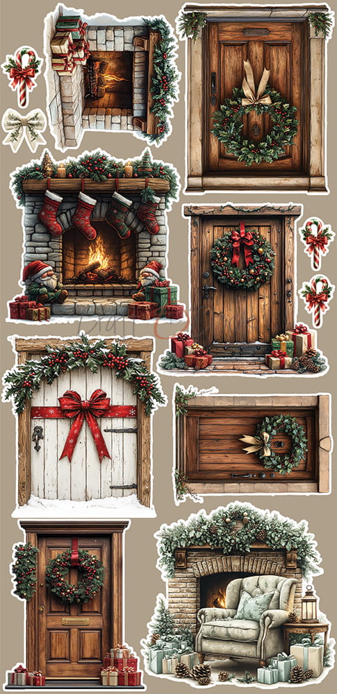 Craft O'Clock - Oh, Christmas Night - Extras Set - FLOWERS