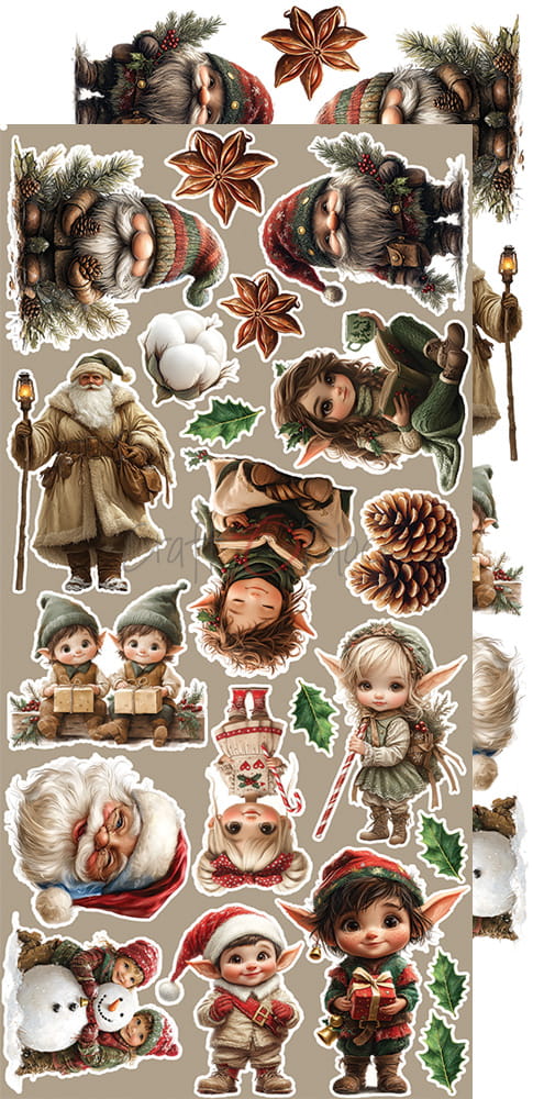 Craft O'Clock - Oh, Christmas Night - Extras Set - FLOWERS