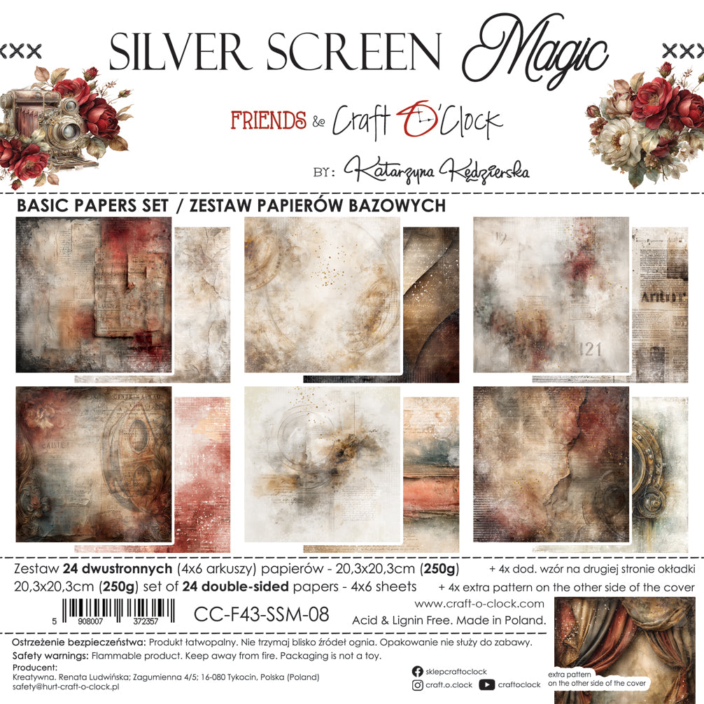 Craft O'Clock - Sillver Screen Magic - Basic - 8x8"