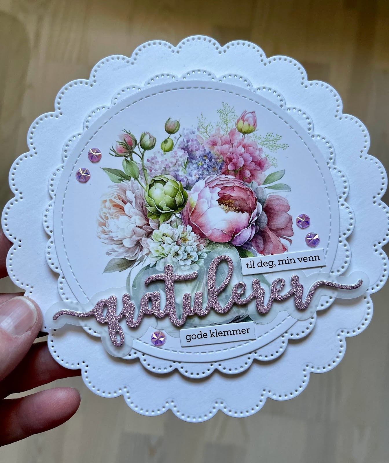 Kort & Godt  - Motivark - Blomster  - A4