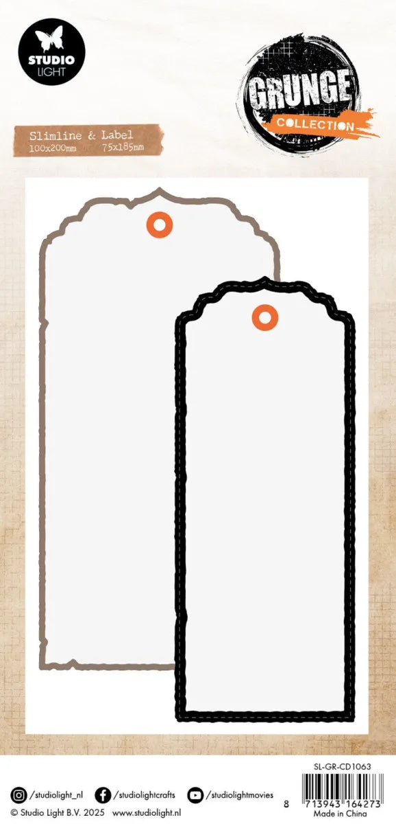 Studiolight - Dies - Slimline & Label Grung Cutting Dies
