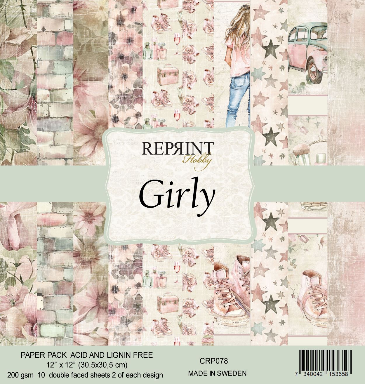 Reprint -  Girly - Collection Pack - 12 x 12"
