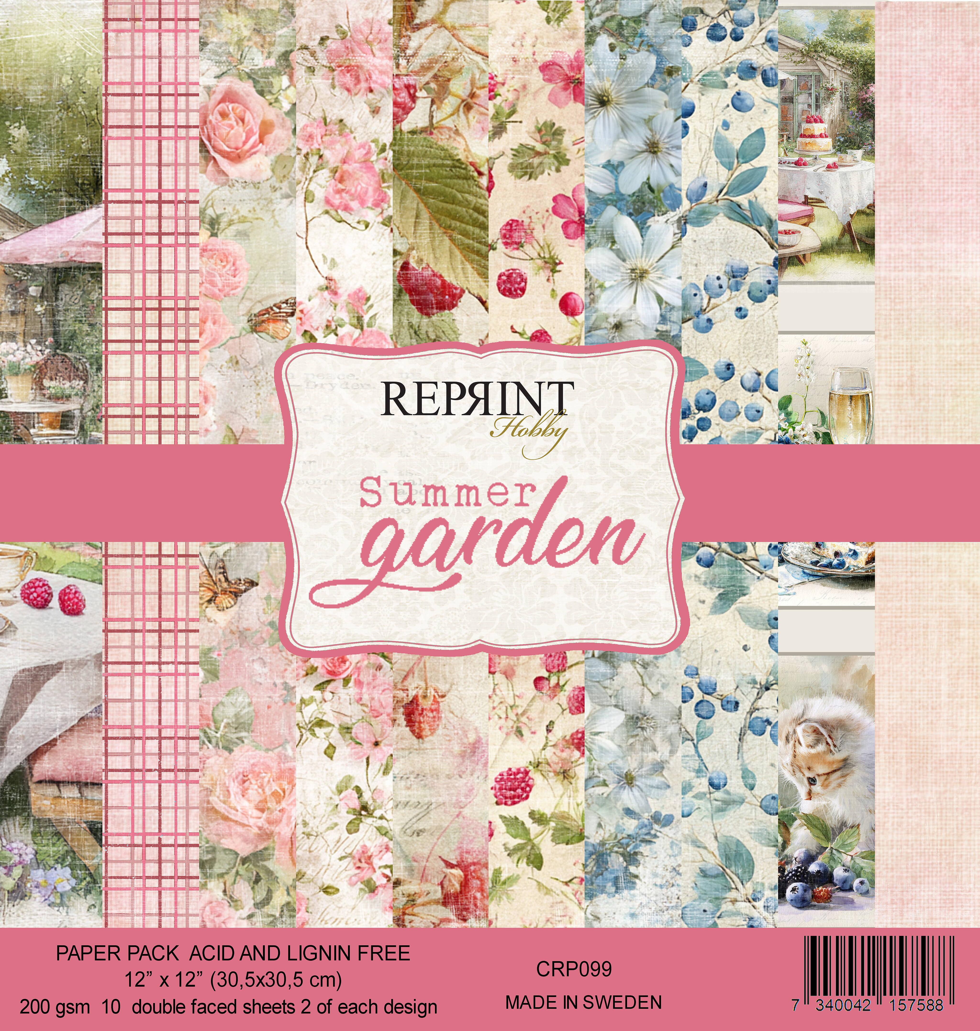 Reprint - Summer Garden Collection - Collection Pack - 12 x 12"