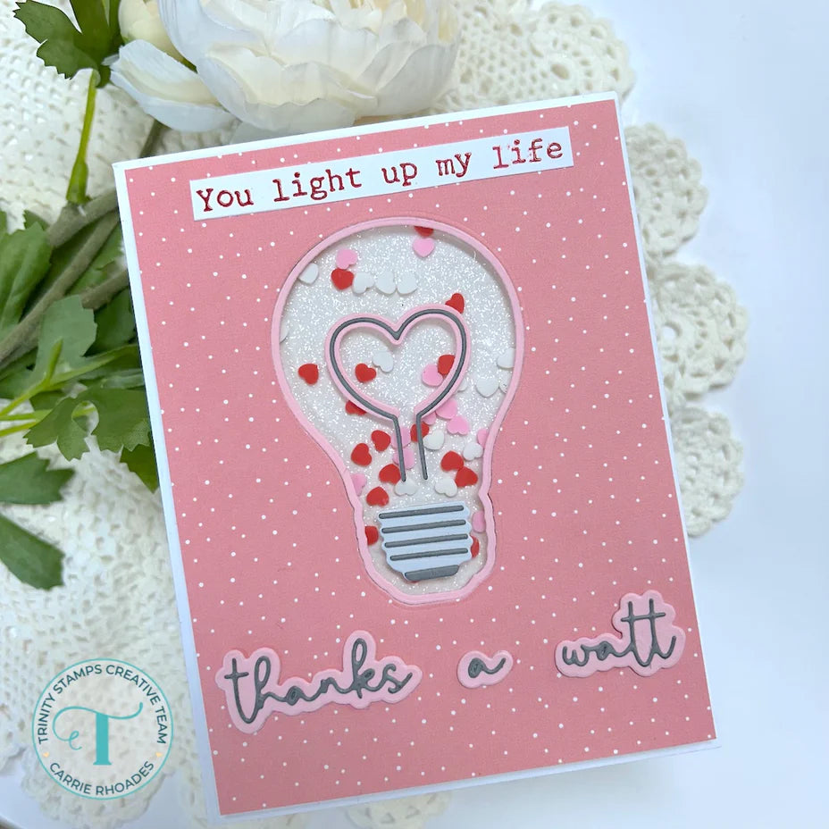 Trinity stamps - Die set - Thanks A Watt