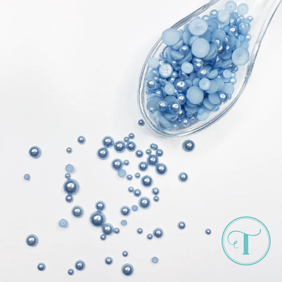 Trinity Stamps - Satin Bauble - Blue Satin