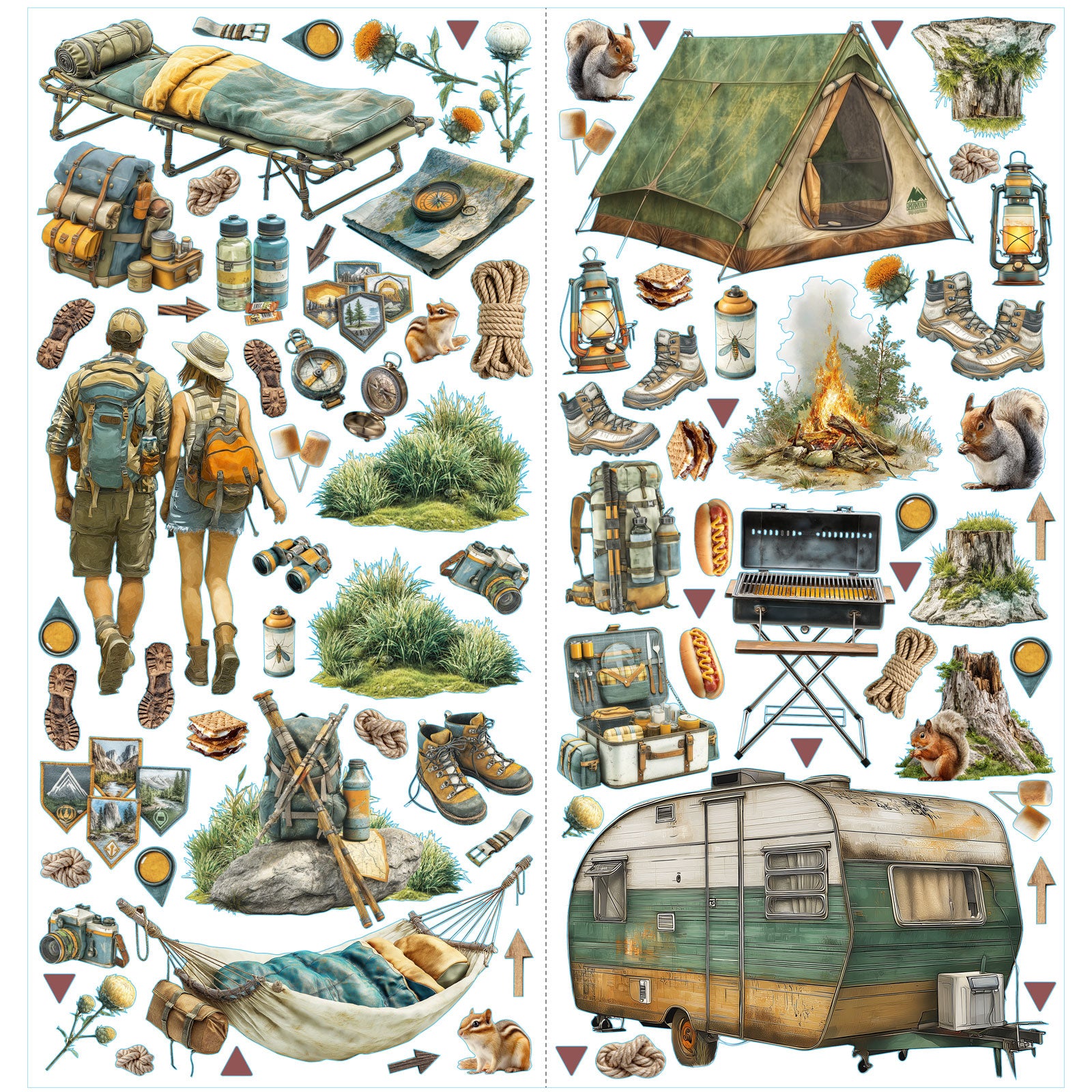 49 and Market - Campfire Memories - Laser Cut - Camping