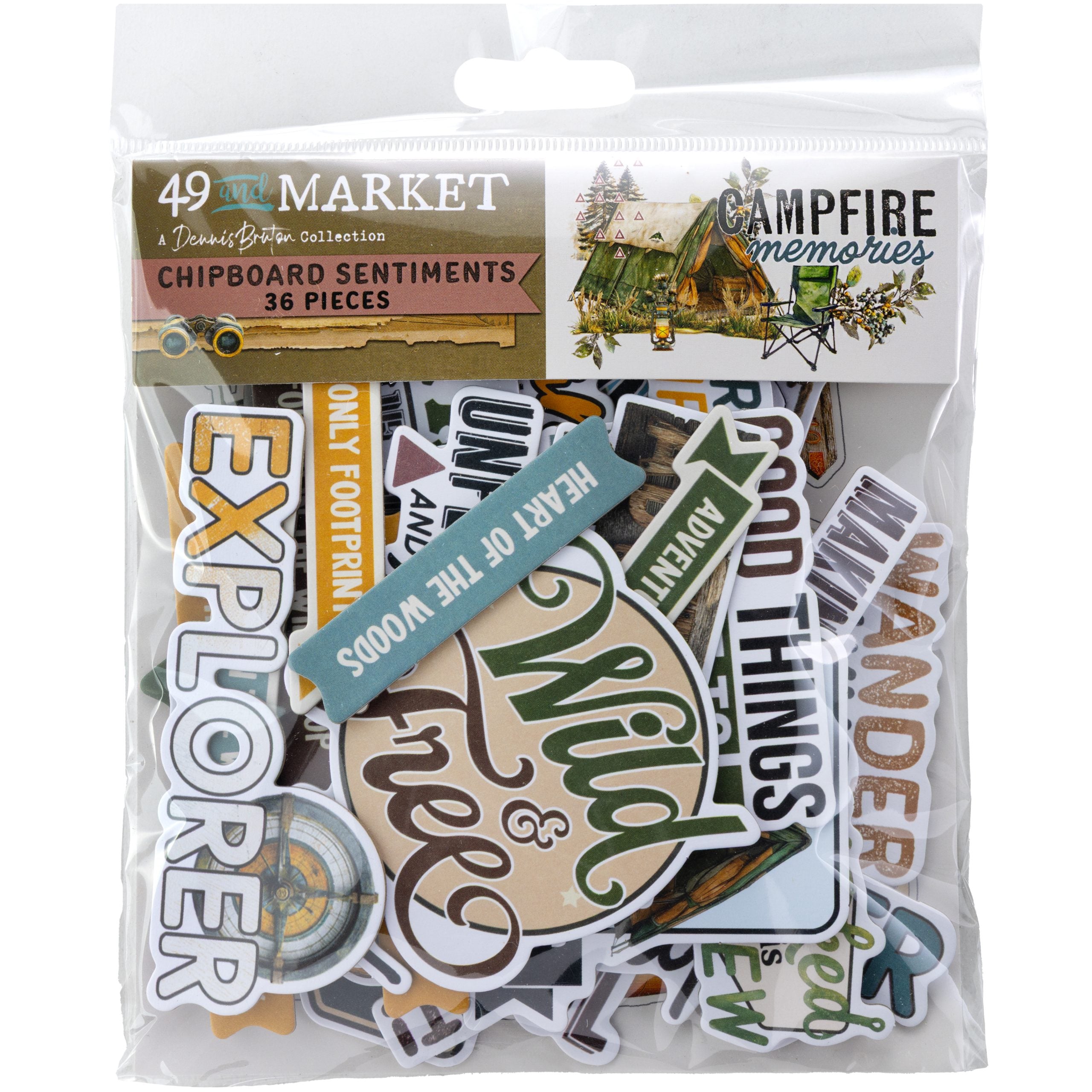 49 and Market - Campfire Memories - Chipboard Sentiments