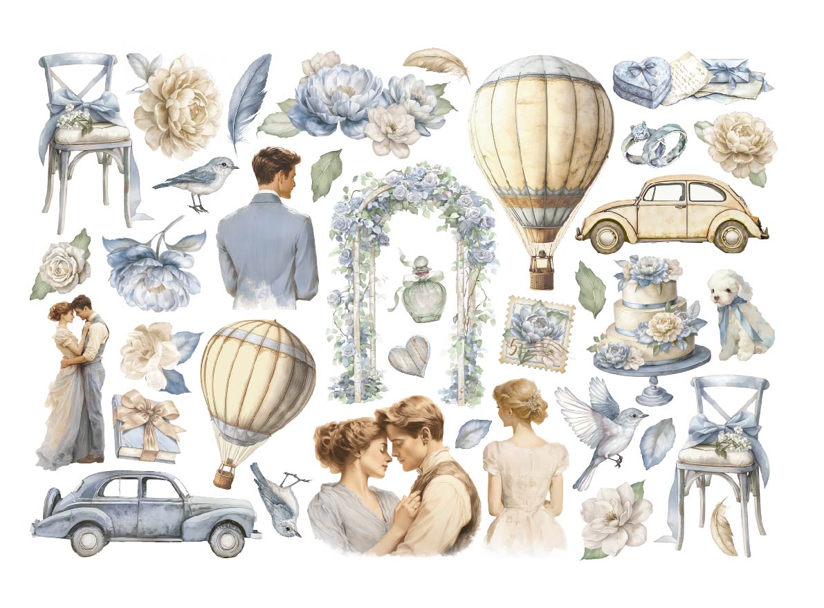 Stamperia - Timeless - Adhesive Ephemera