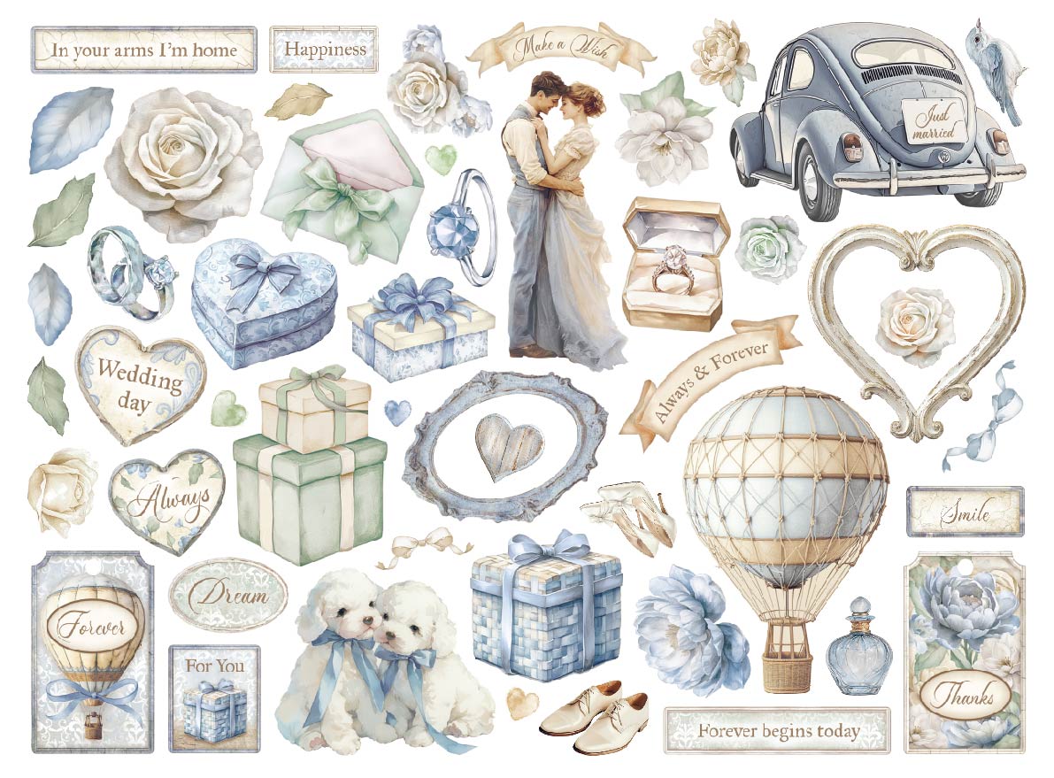 Stamperia  - Timeless - Chipboard Die Cuts