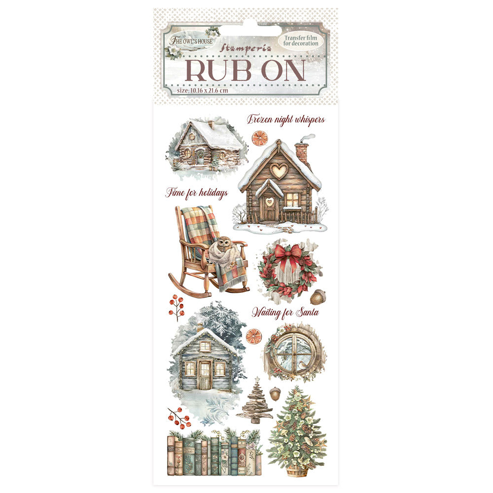 Stamperia - Rub Ons - The Owl's house - Cottage