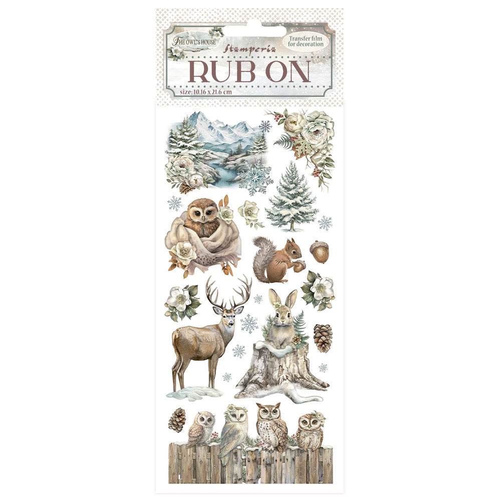 Stamperia - Rub Ons - The Owl's house - Wildlife