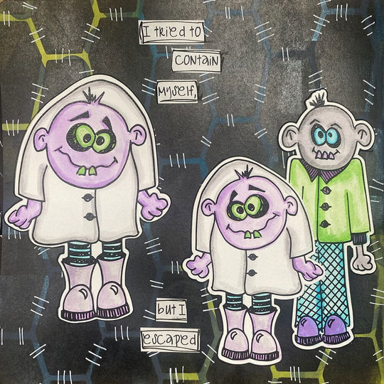 Dylusions - Dy-cuts - Me Monster