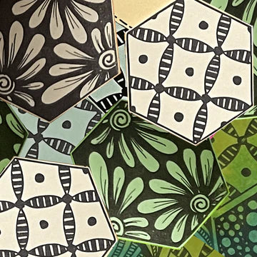 Dylusions - Cling Stamps - Build a quilt