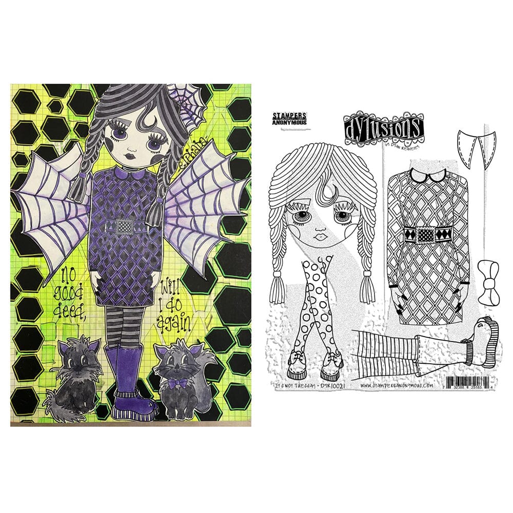 Dylusions - Cling Stamps - It's not Tuesday