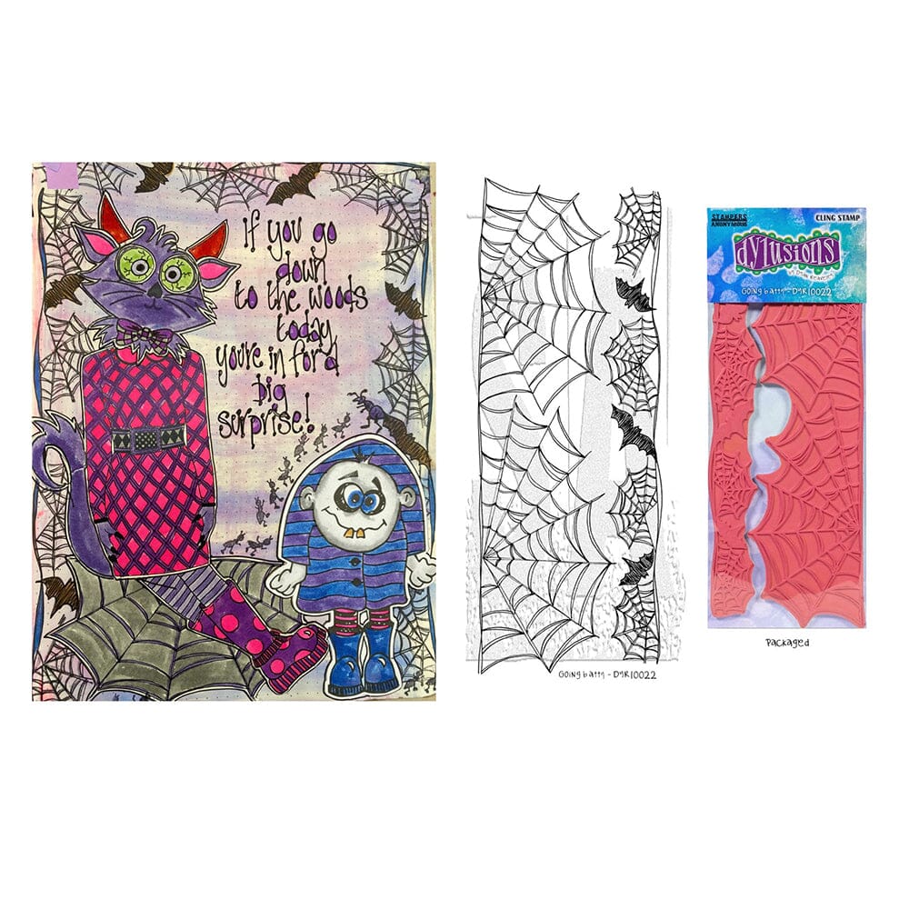 Dylusions - Cling Stamps - Going Batty