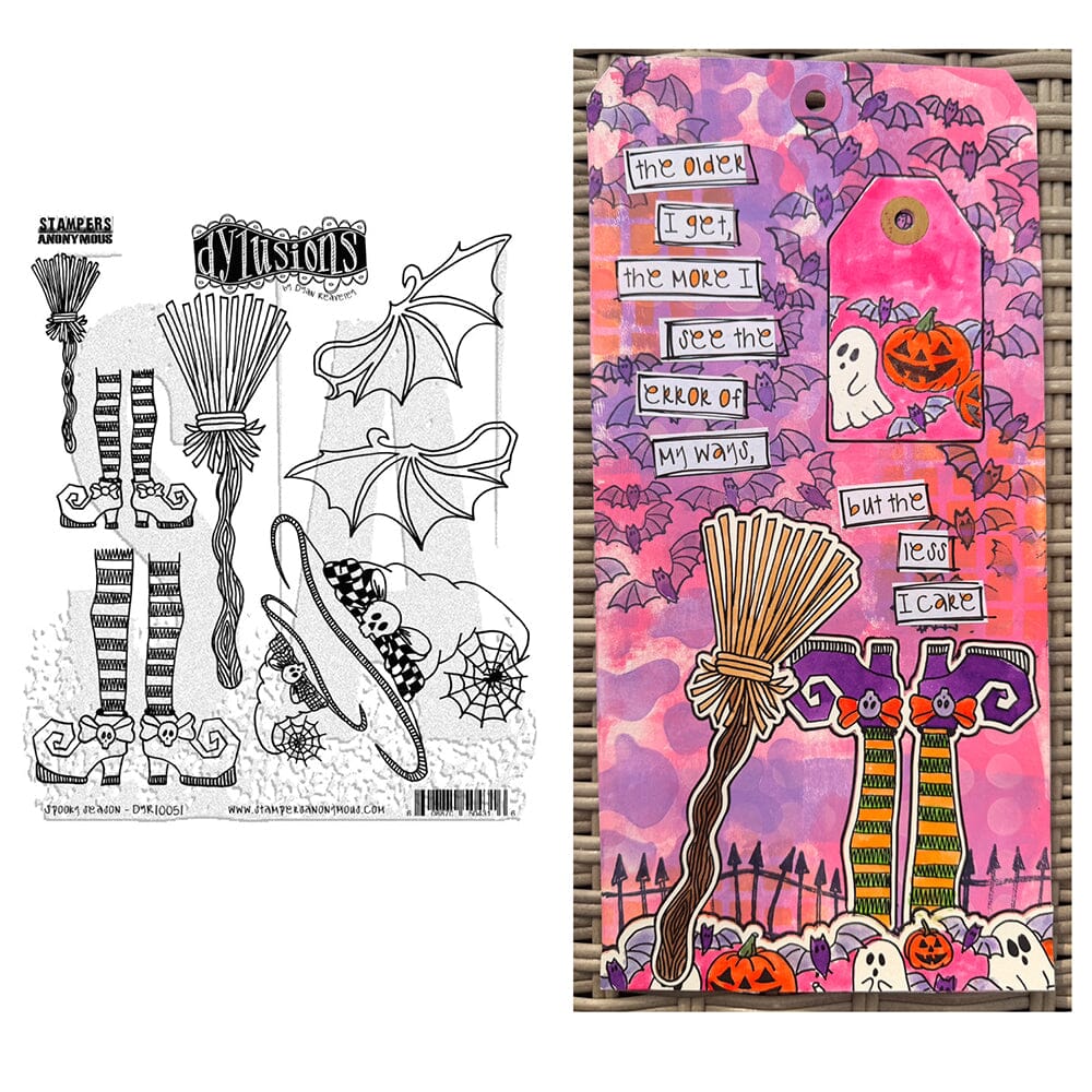 Dylusions - Cling Stamps - Spooky Season