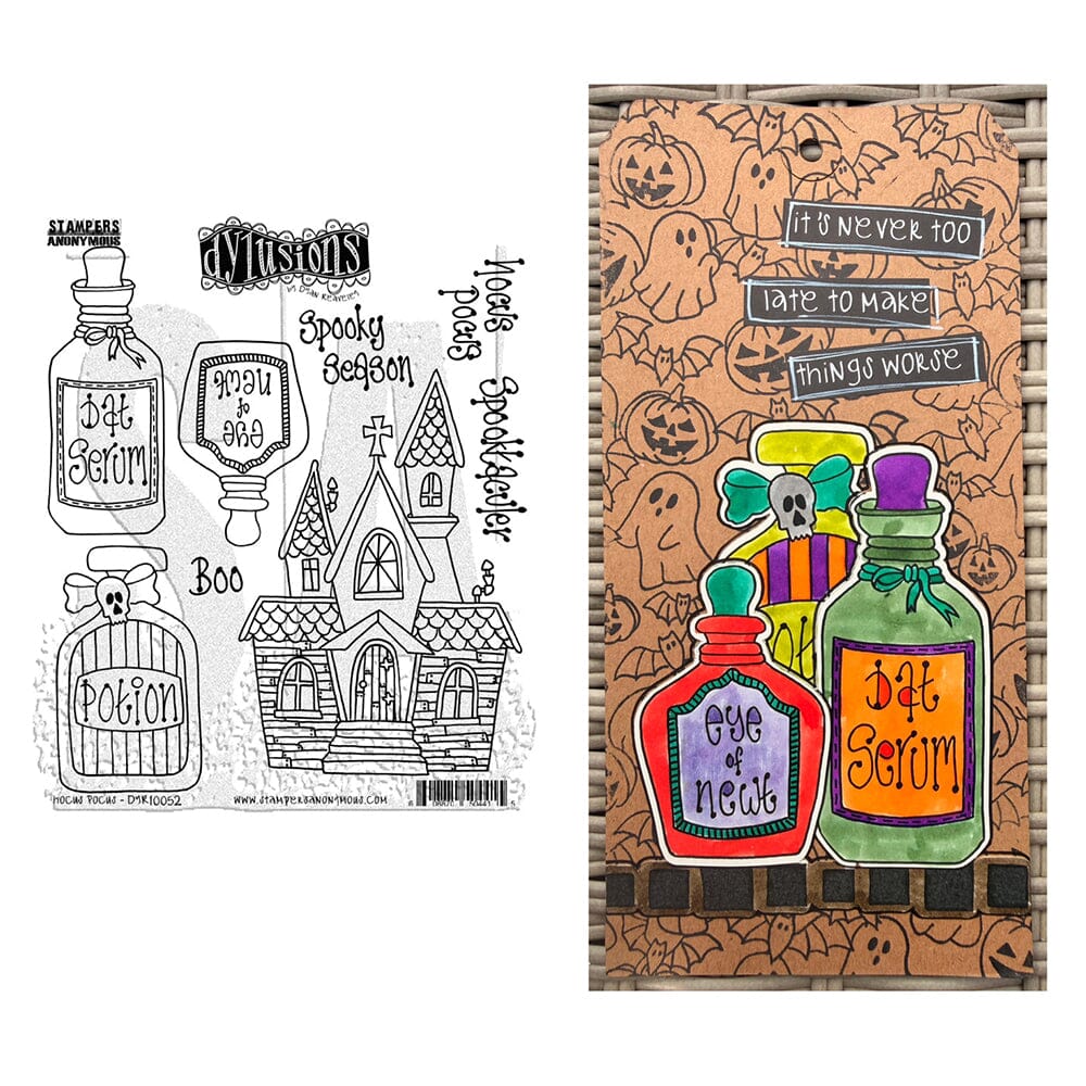 Dylusions - Cling Stamps - Hocus Pocus