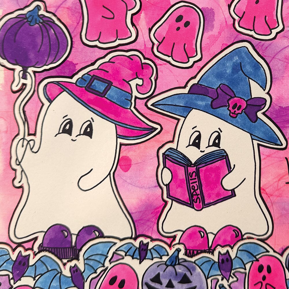 Dylusions - Cling Stamps - Too Cute to Spook