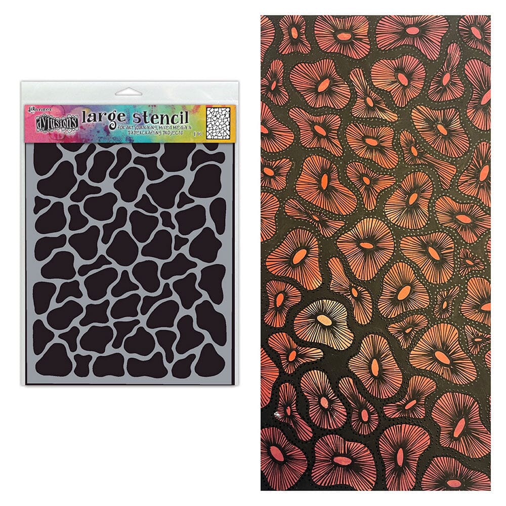 Dylusions - Large Stencil - Urchin