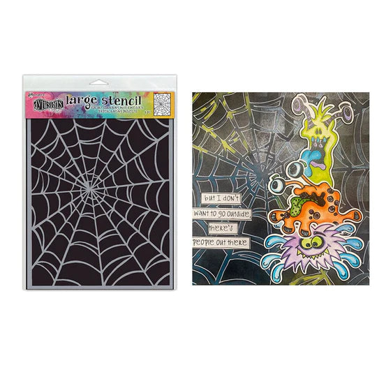 Dylusions - Large Stencil - Webs