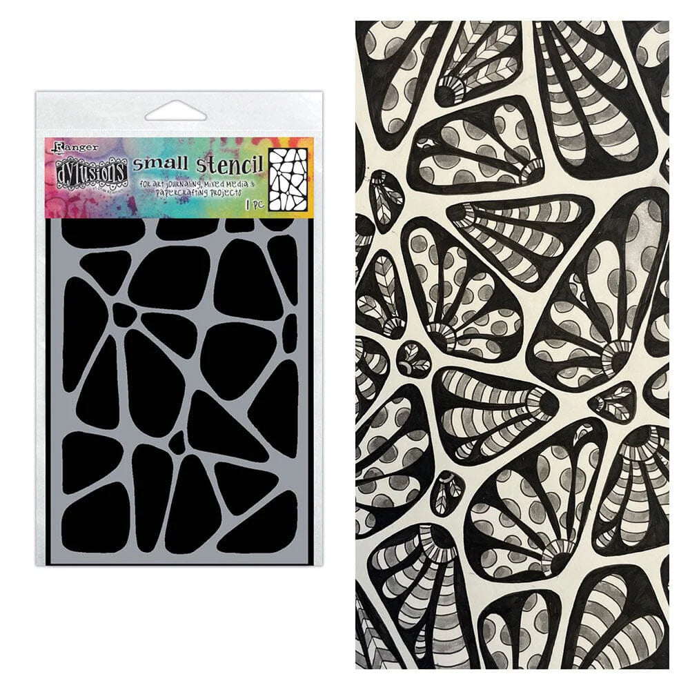 Dylusions - Small Stencil - Crazy Paving