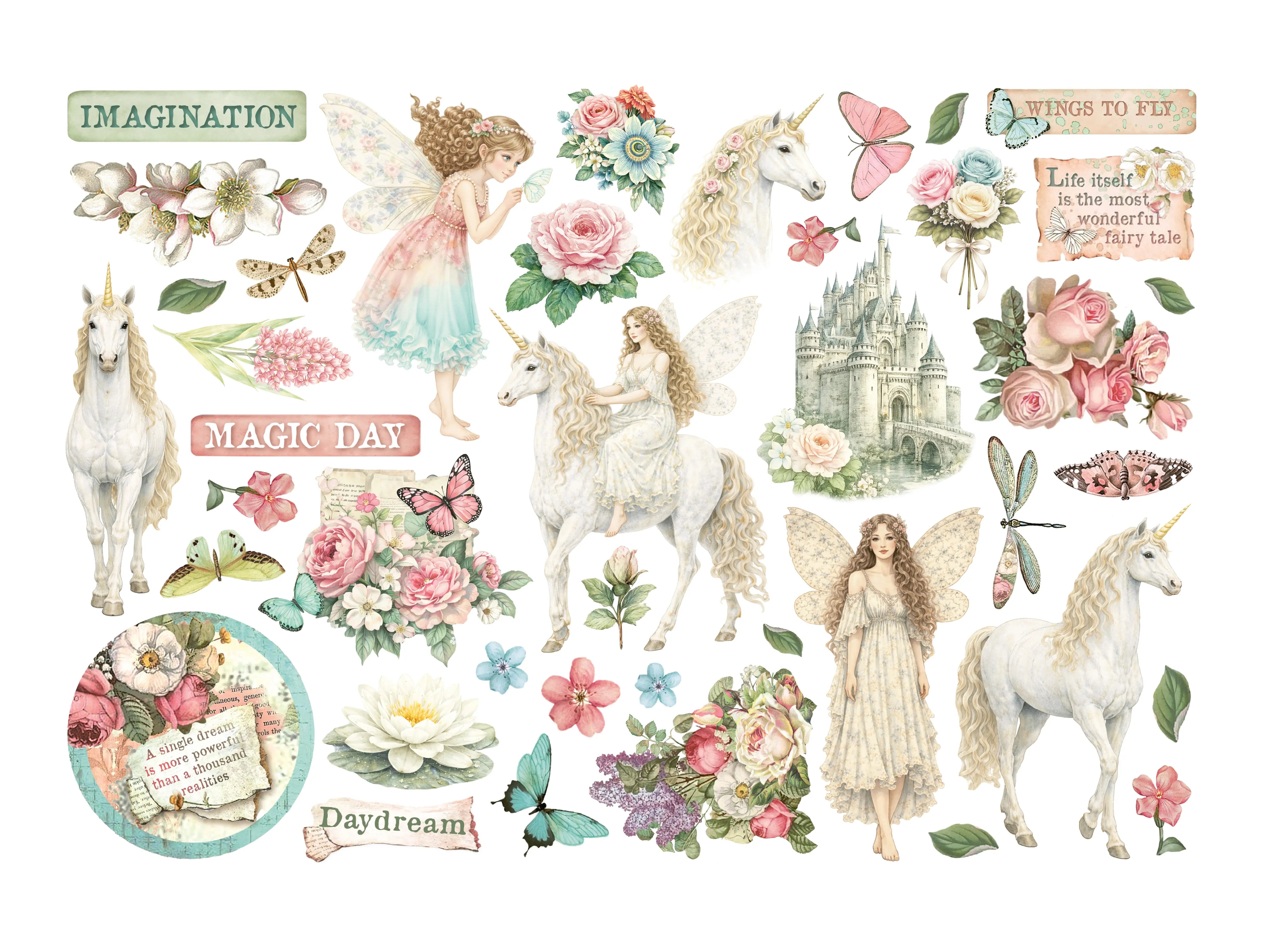 Stamperia - Wonderland - Adhesive Ephemera
